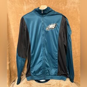 NFL Philadelphia Eagles Size Medium Full Zip Lightweight Jacket Glll
